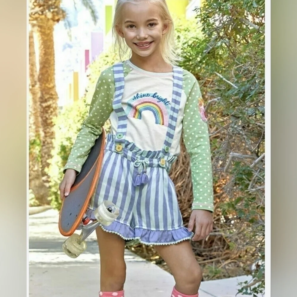 Matilda Jane Ruffle in Suspense shorts size 10